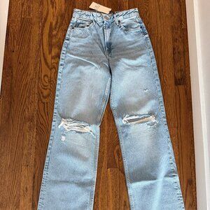 Zara wide legs jeans trf brand new with tags USA size 6